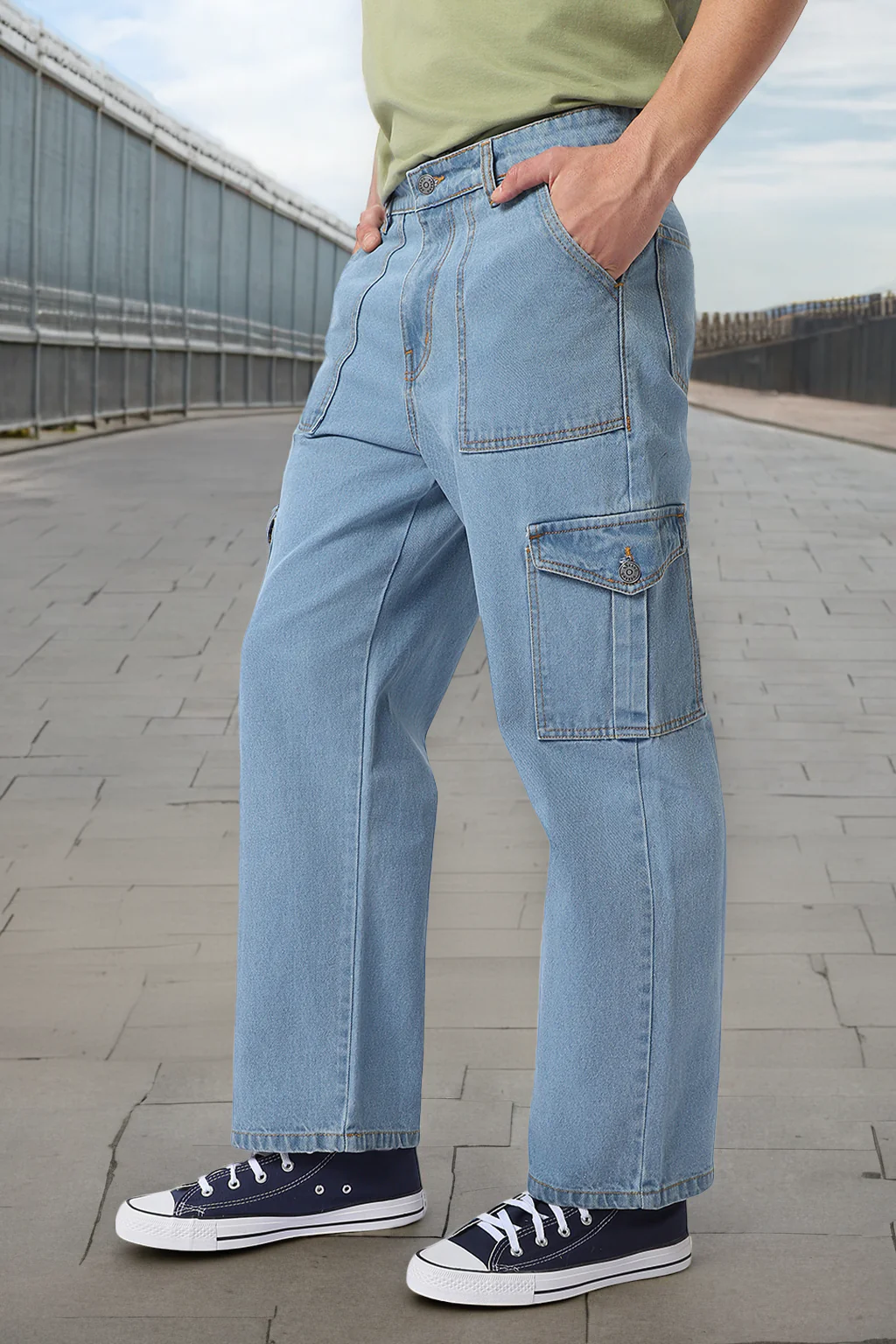 Cargo Denim Jeans